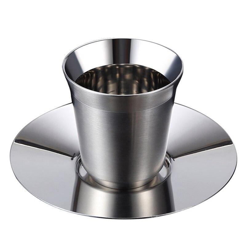 Stainless Steel Insulated Coffee Cup 50-100mL - Evergreen Capsules